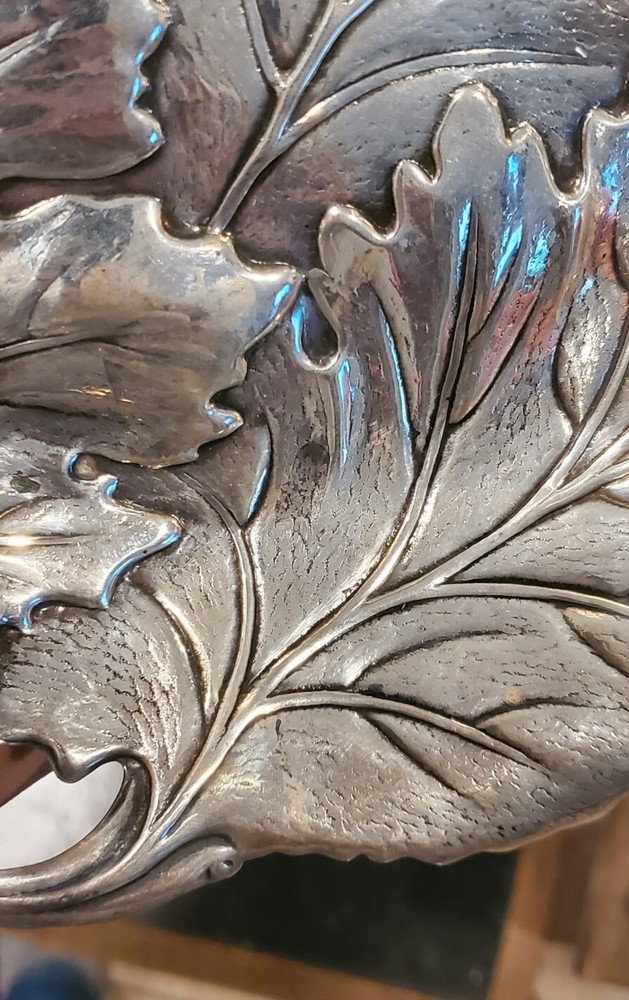 Solid Sterling Candy, Nut Grape Fruit Dish/bowl Vine Leaf Internationl silver Co