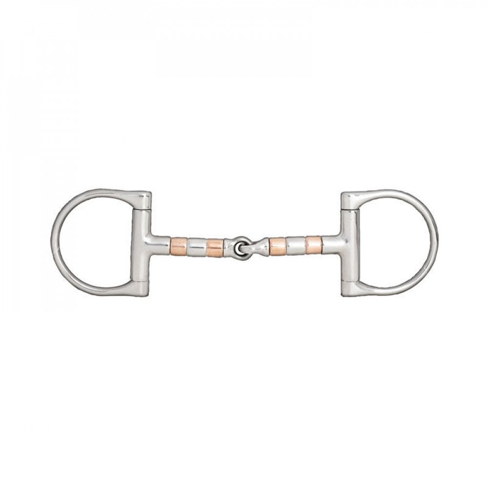 Copper Roller D-Ring Snaffle Bit - 5 1/4