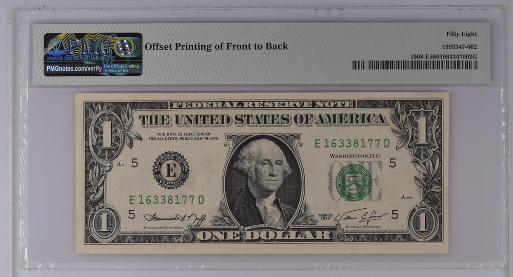 PMG59 CHOICE ABOUT UNC FACE TO BACK OFFSET 8177