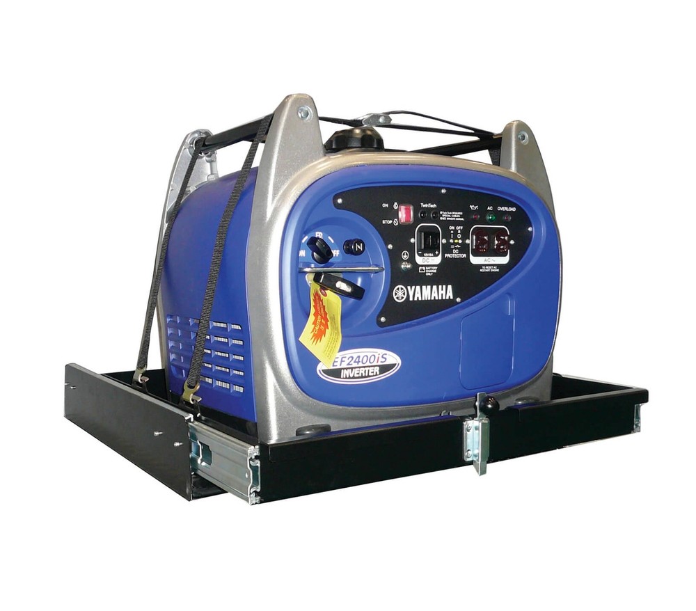 MORryde Black 24" x 24" x 2.75" Sliding Utility Tray for RV Generator SP60-044