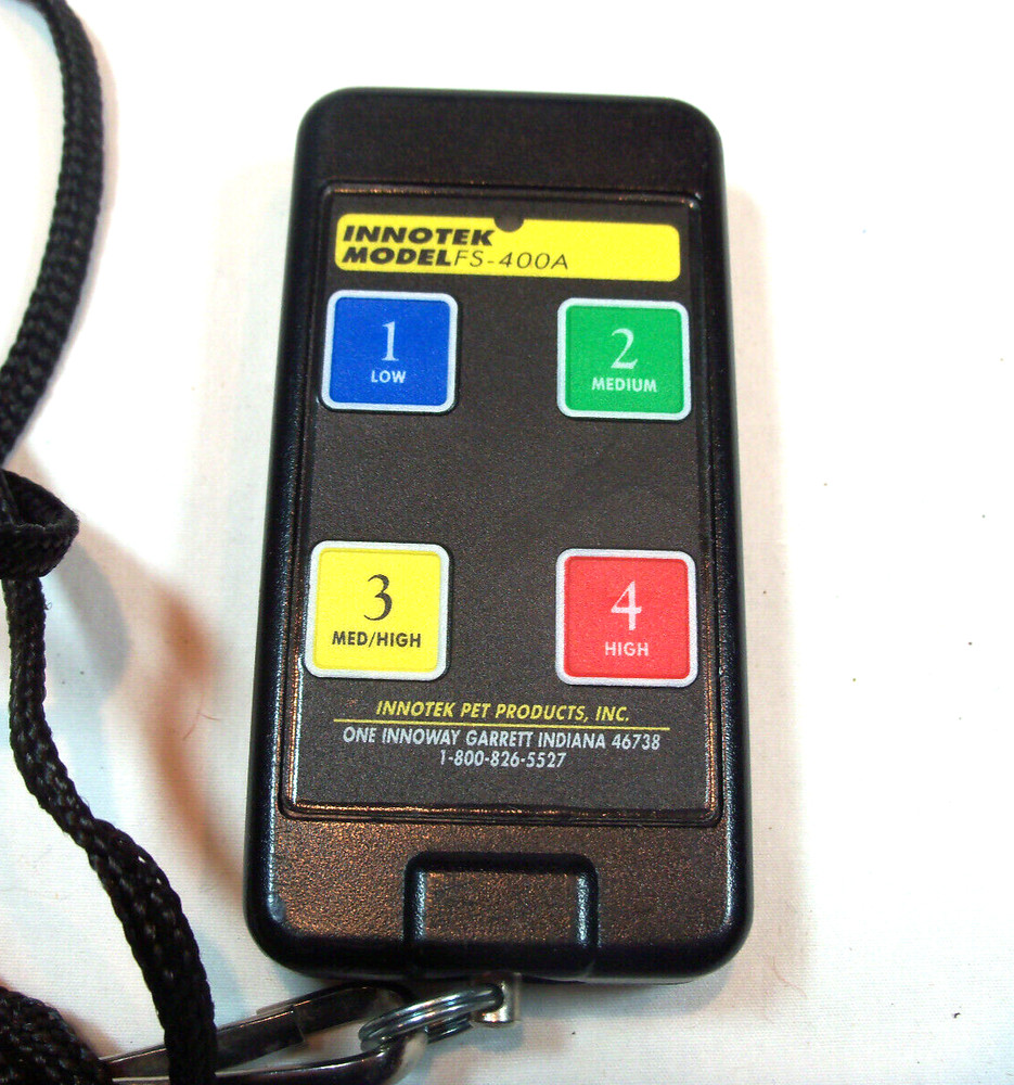 Innotek Dog Trainer Transmitter FS-400A Remote Control w/2 Batteries