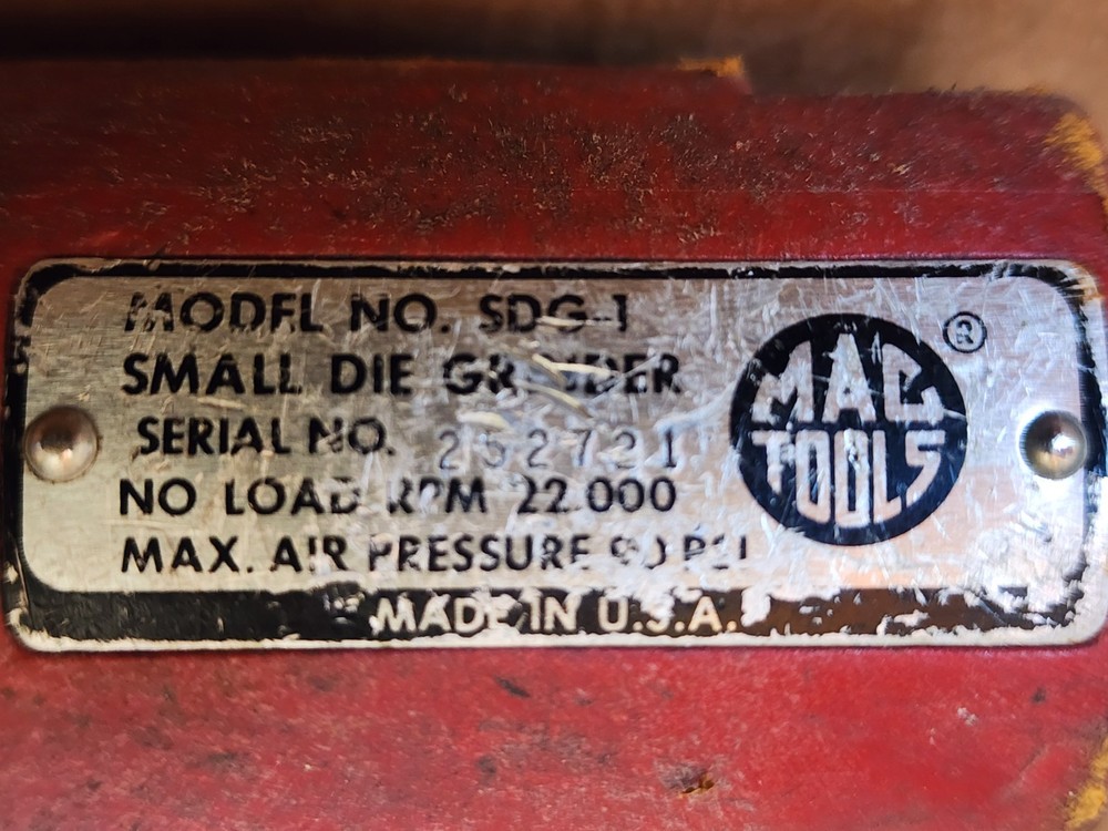 Mac Tools SDG-1 Small Die Grinder
