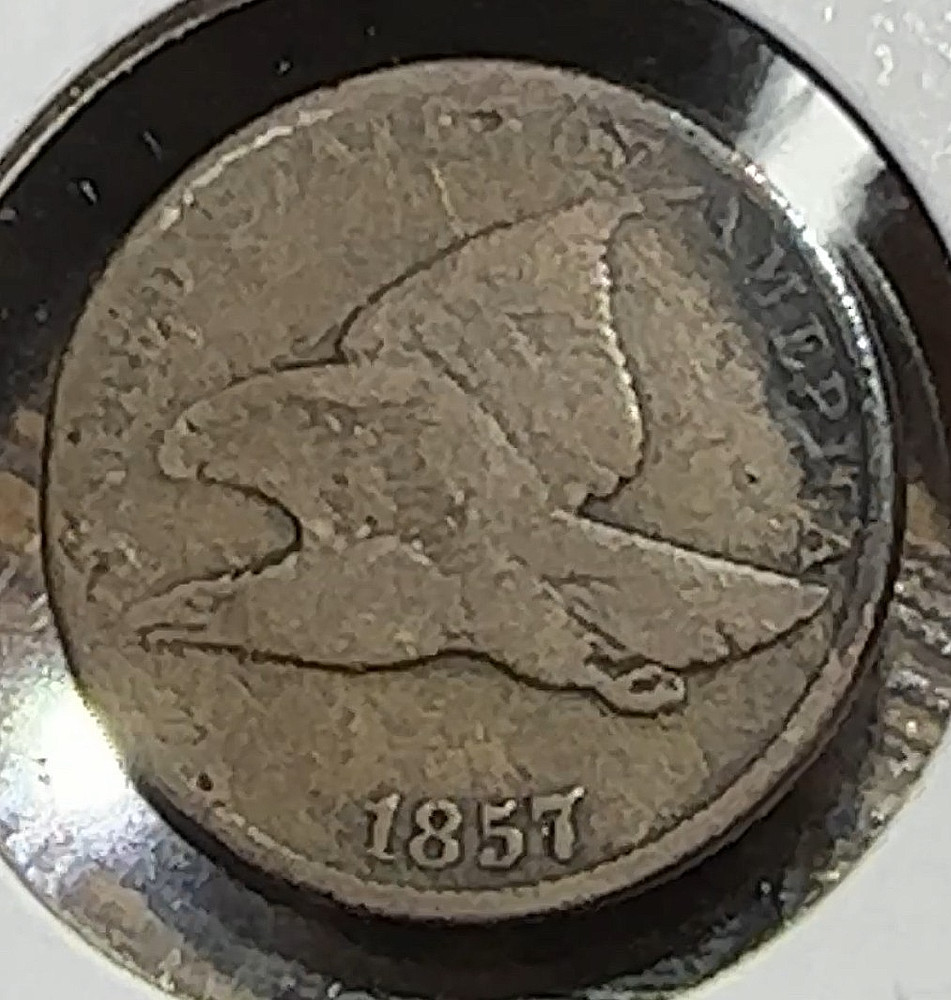 1857 Flying Eagle Cent Nice Original VG CHRC