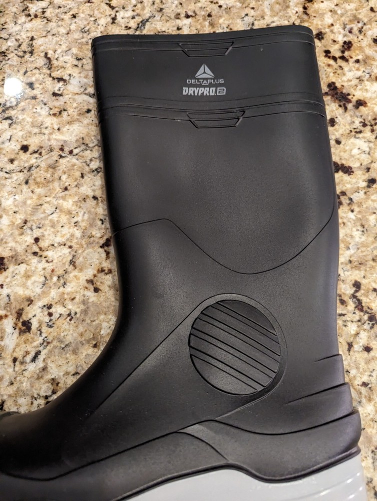 Delta Plus Men's DryPro2 Work Boot Plain Toe Black size 10