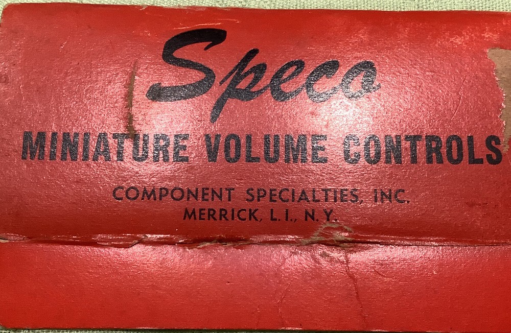 speco 5 k ohm transistor radio volume control
