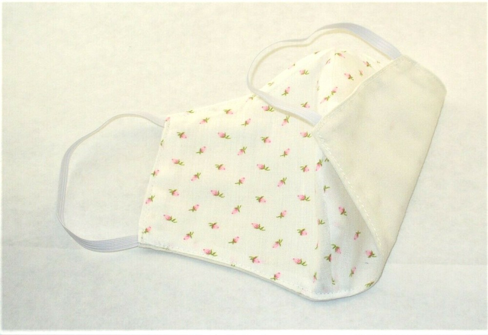 Face Mask Wire Adult Pink White