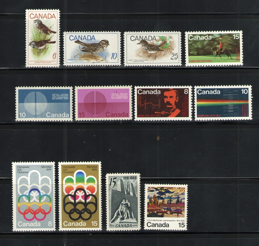 Canada  Four Sets and Two Singles - Mint  NH