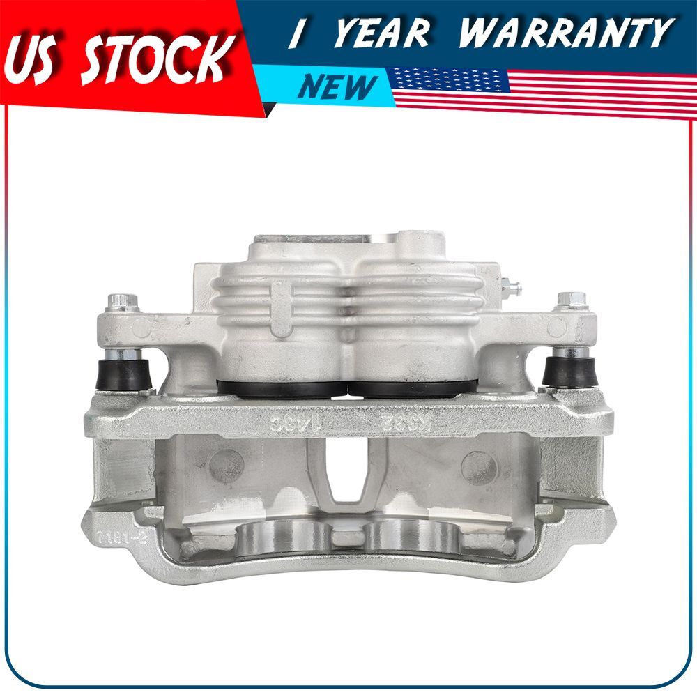 NEW Front Pair Brake Calipers w/ Bracket For 2003-2004 Ford Mustang Base GT