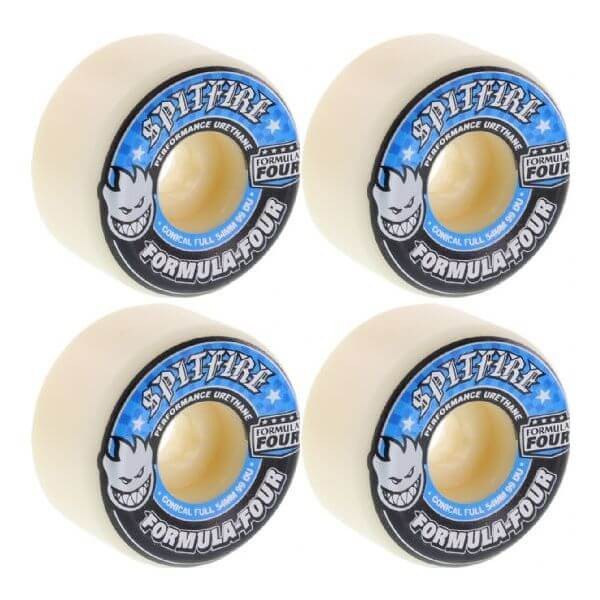 Spitfire Wheels Formula Four Conical Full Skateboard Wheels - 54mm 99a