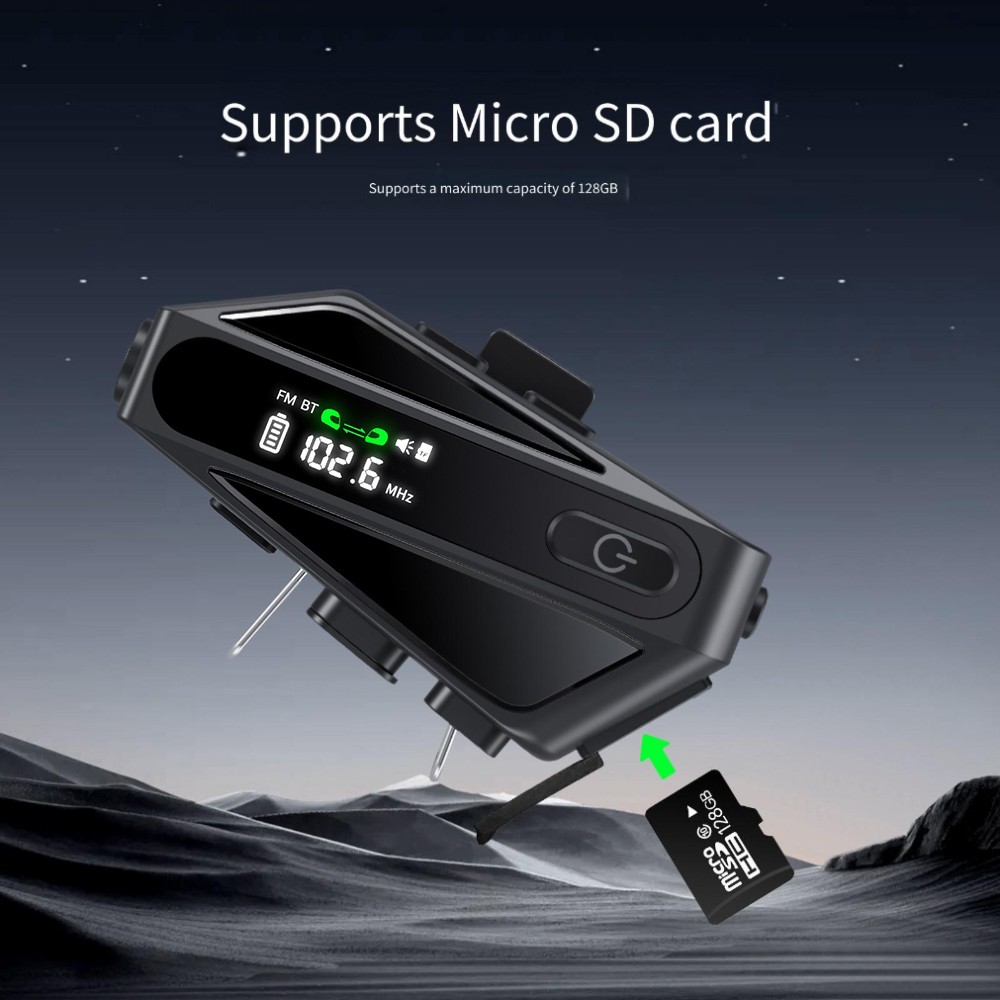 Intercom Headset Bluetooth For Motor C6 Soft Microphones