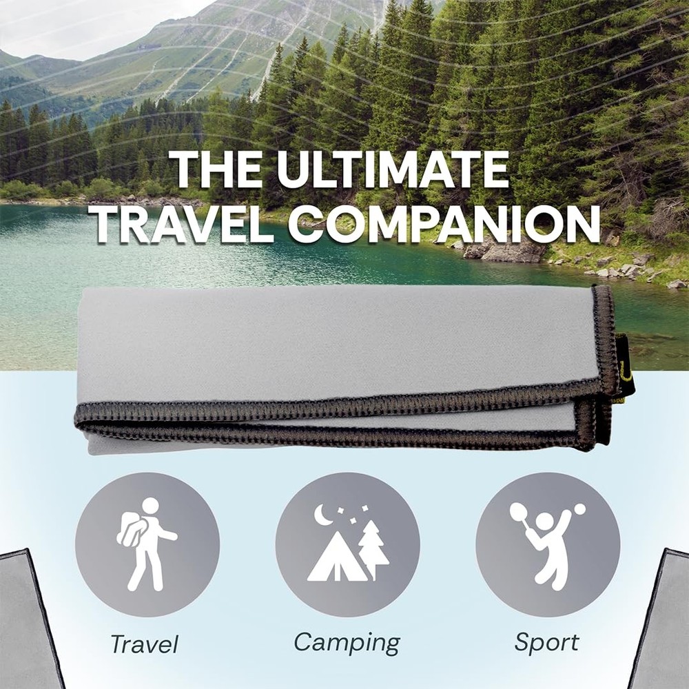 Backpacking Ultralight Quick Dry Microfiber Soft Fast Drying Hand and Face To...