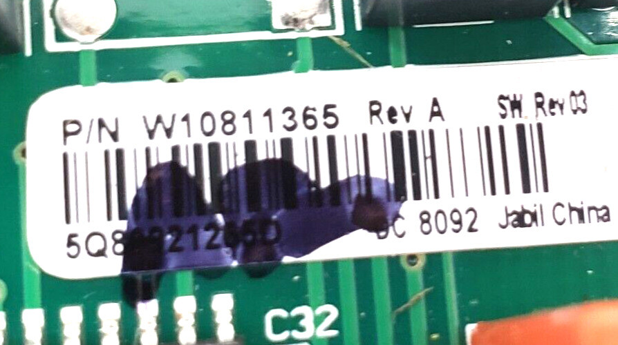 (Same Day Ship) Whirlpool Fridge Control W10811365