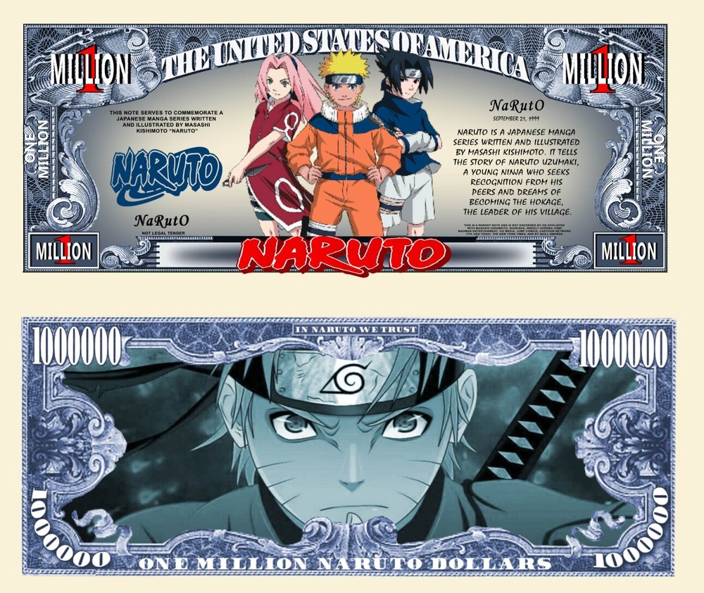 OUR NARUTO NOVELTY NOTE (25 Bills)