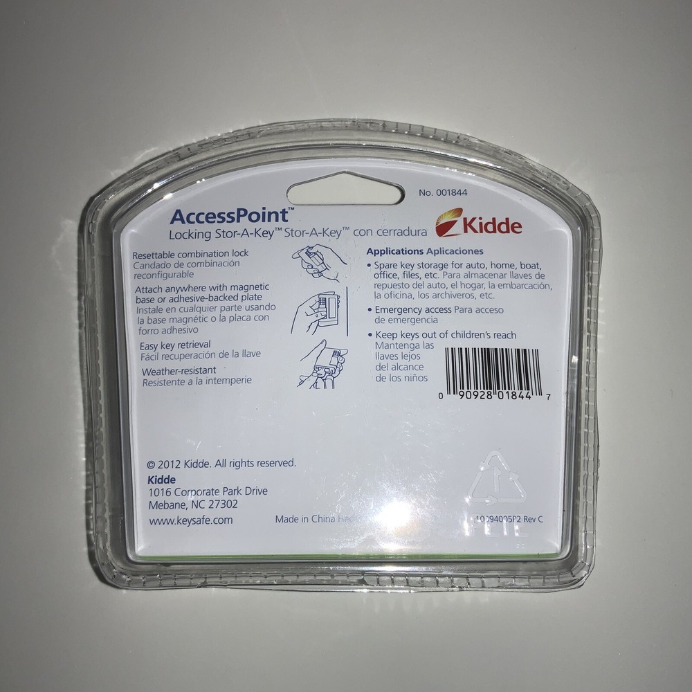 Kidde 001844 AccessPoint Locking Stor-A-Key- new.