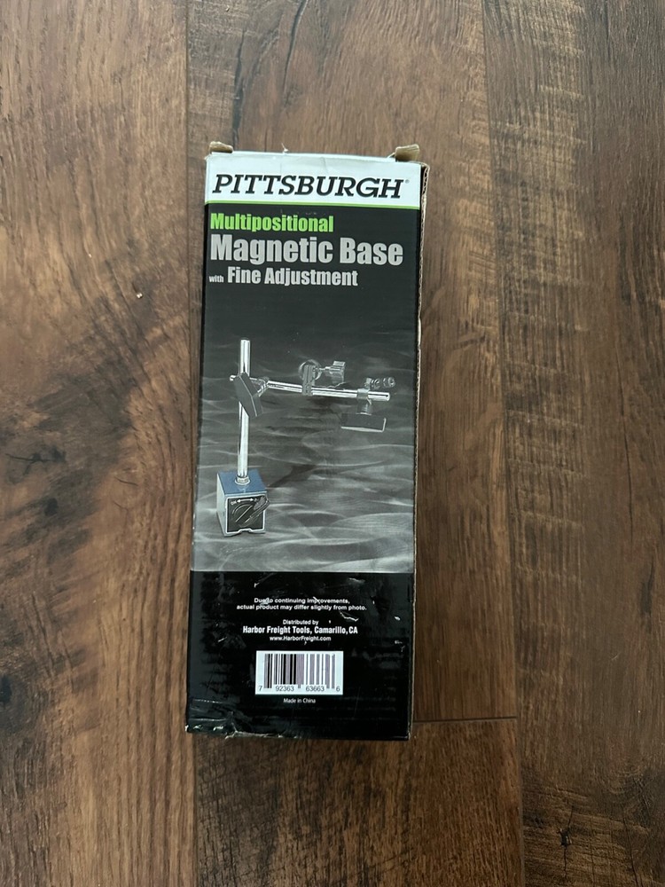 Pittsburgh 63663 Multi Positional Magnetic Base with Fine Adjustment
