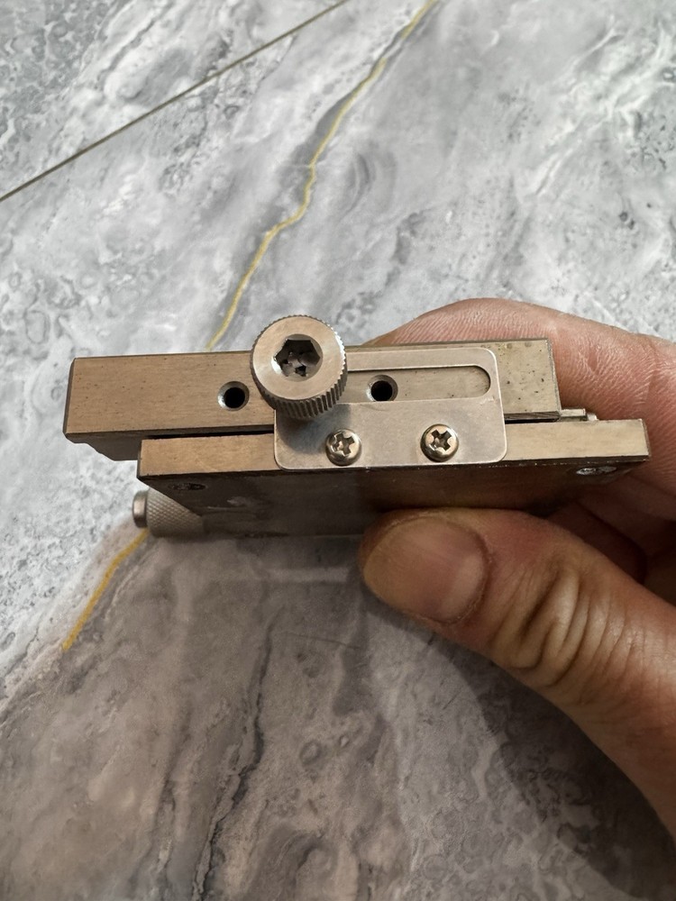X Linear Stage Positioner Micrometer, Stainless steel- Linear Ball Guide