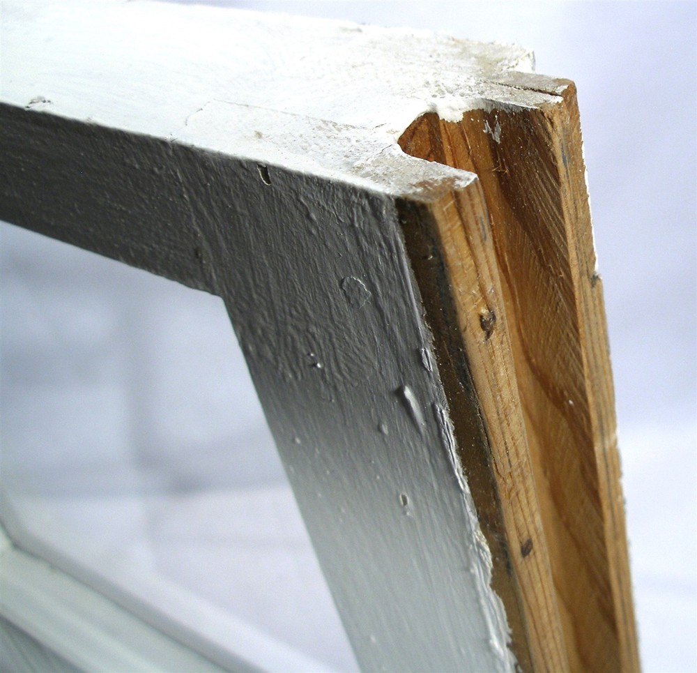 ANTIQUE 6 PANEL RECTANGULAR WOOD WINDOW DISTRESSED DECORATOR WALL ART PAIR SET