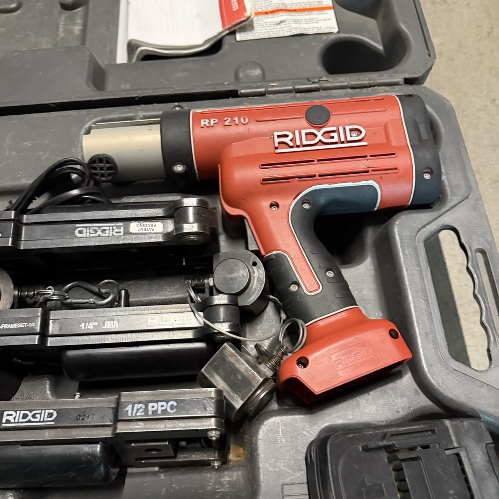 Ridgid compact RP 210 press frame w/ Dies Used