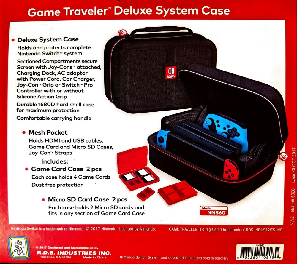 Game Traveler Deluxe System Case for Nintendo Switch