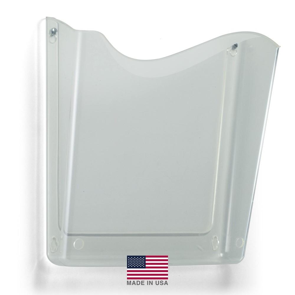 Officemate Unbreakable Wall File, Vertical, Clear 21674