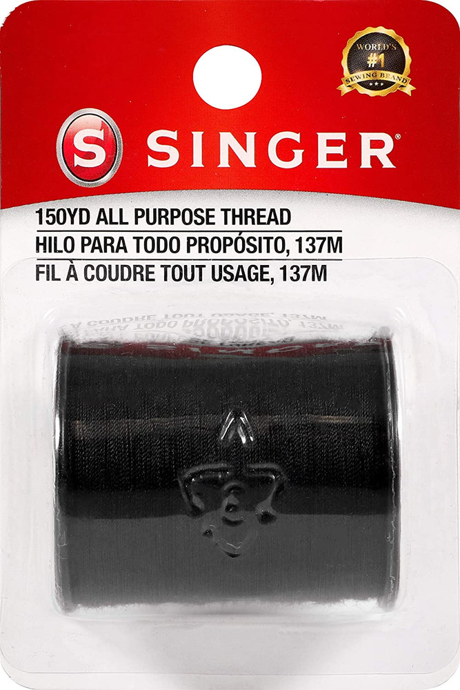 60110All Purpose Polyester Thread, 150 Yards, Black