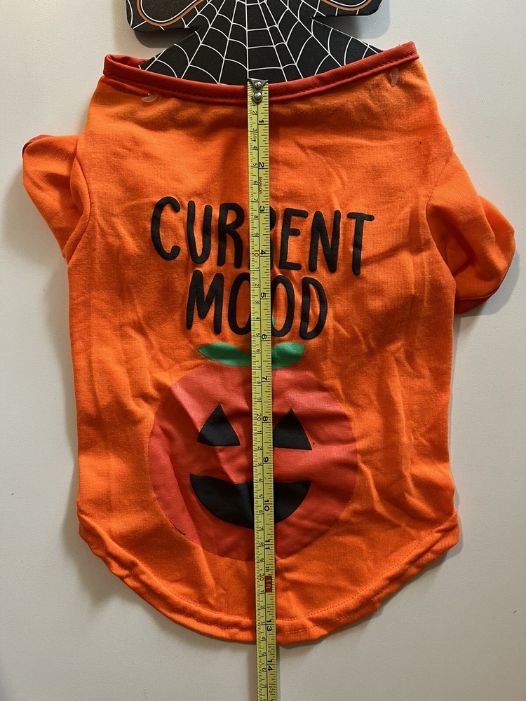 Halloween Dog Shirt Medium Current Mood
