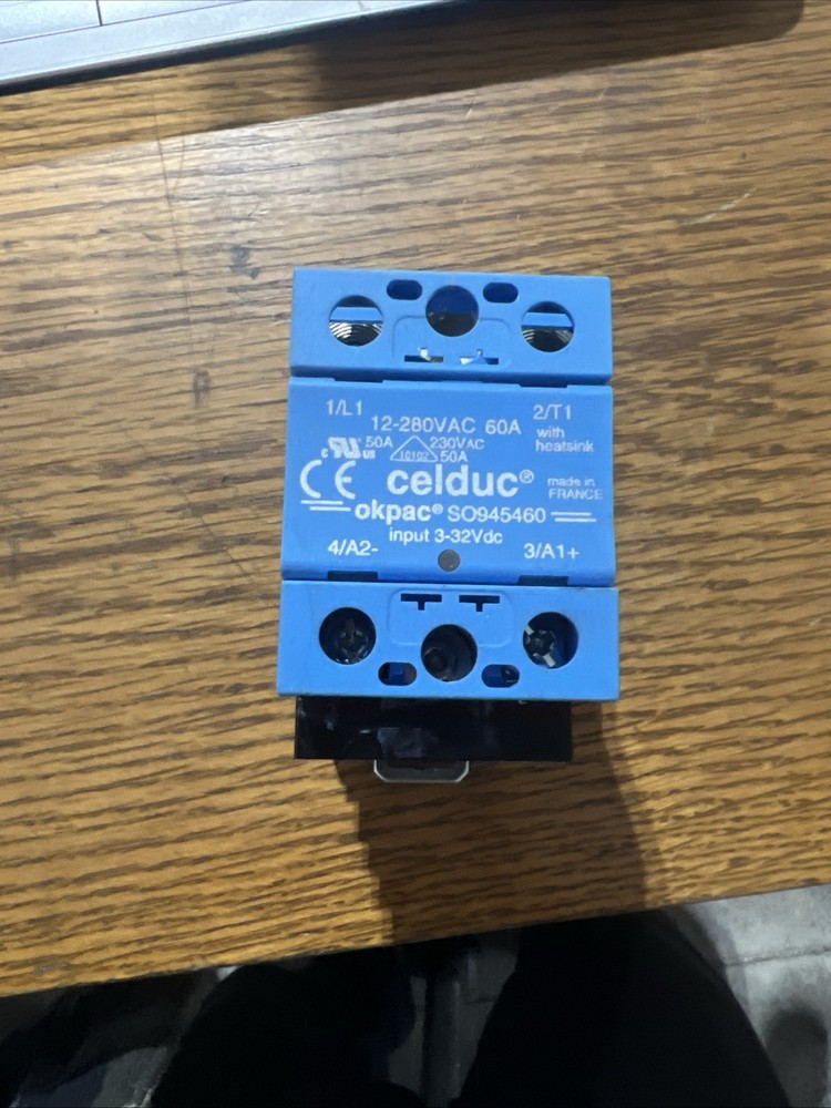 Celduc SO945460 Solid State Relay - 3-32VDC Input, 12-280VAC 50A Output