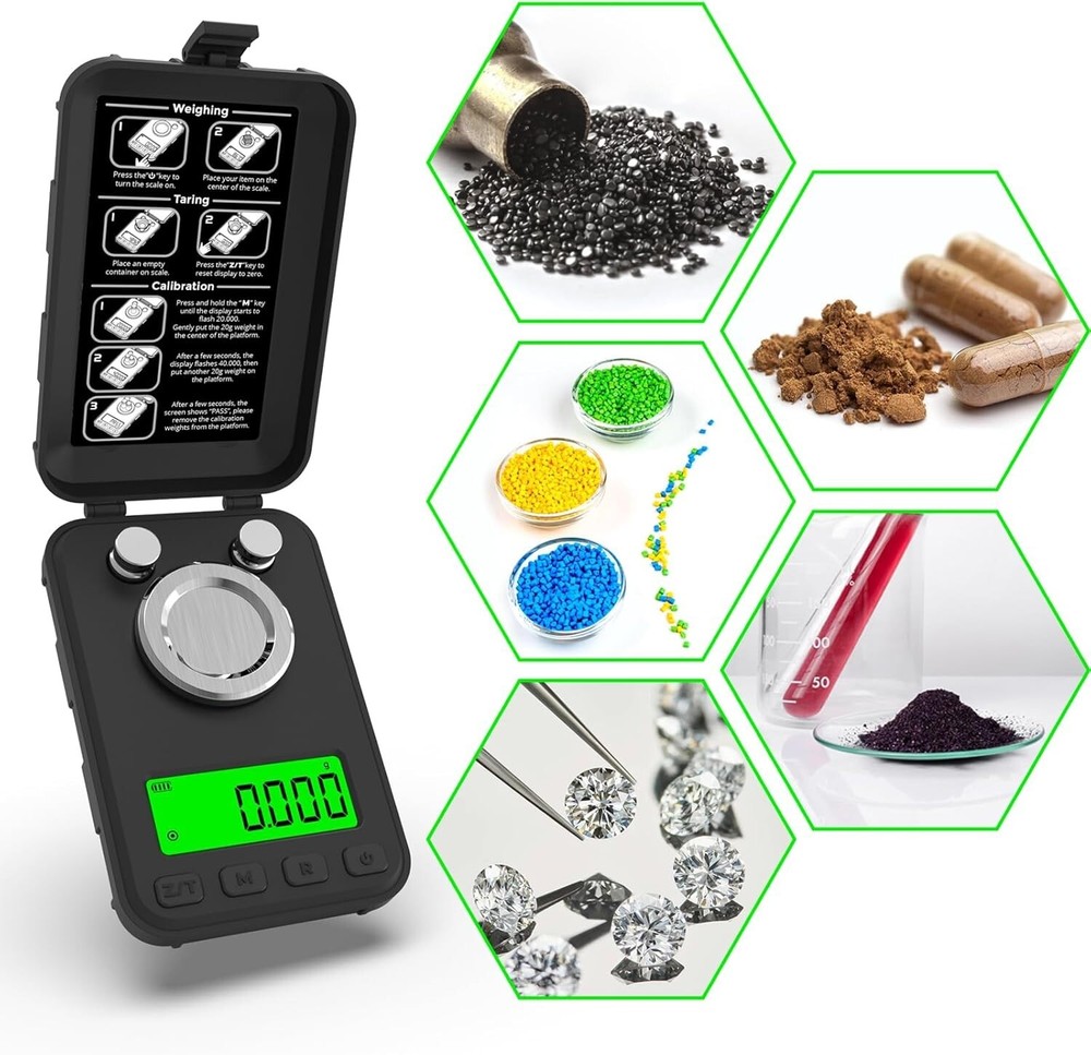 Accurate Handheld Reloading Scale with Cycle Mode & Lightweight Design - 0.4 lbs