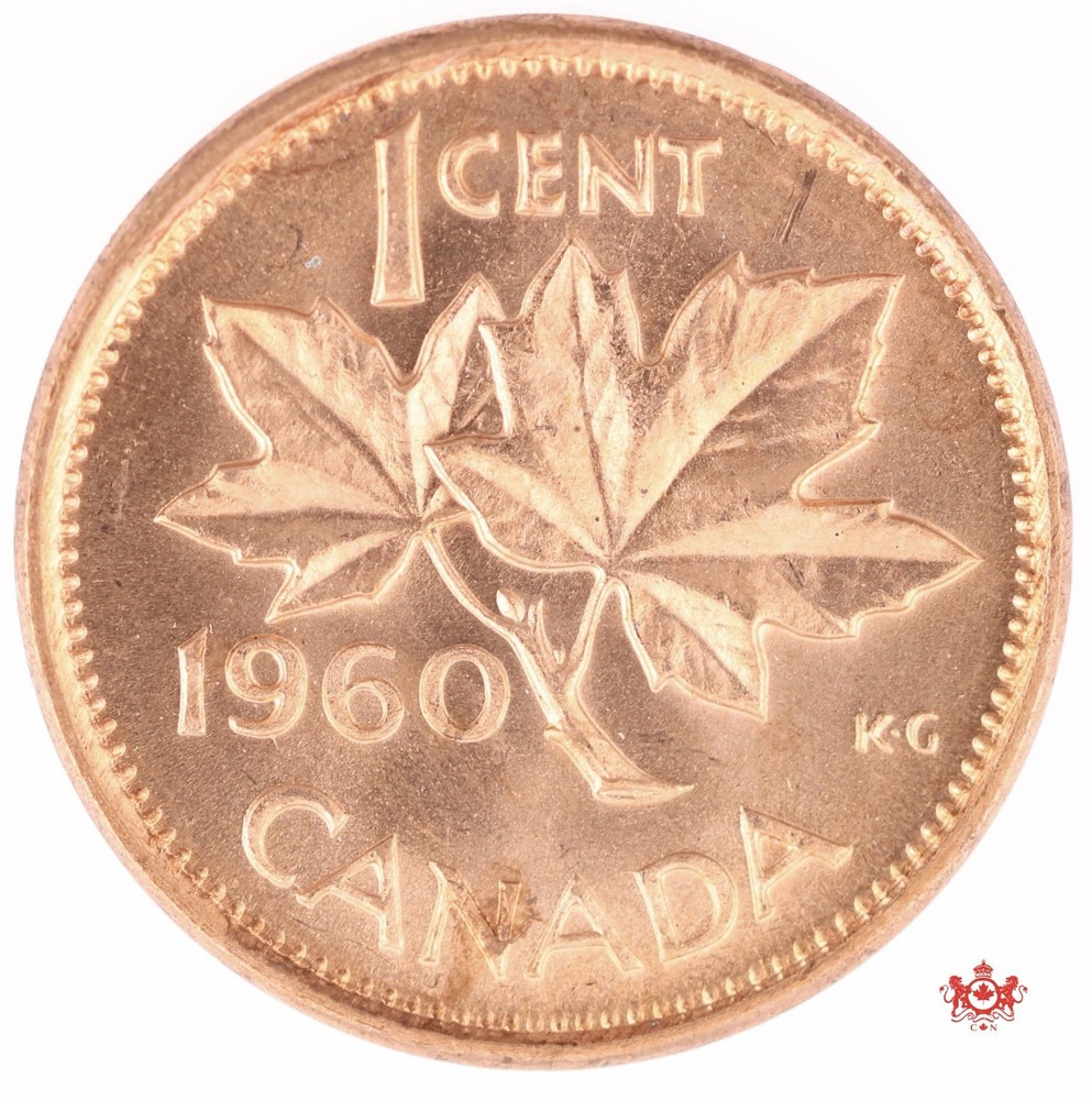 1960 Canada 1 Cent - MS64 - Lot#19976
