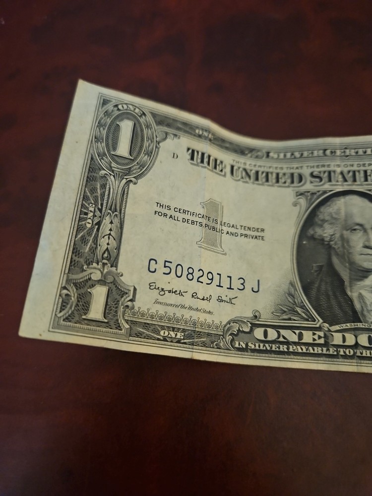 1935 G US One Dollar Bill Silver Certificate $1