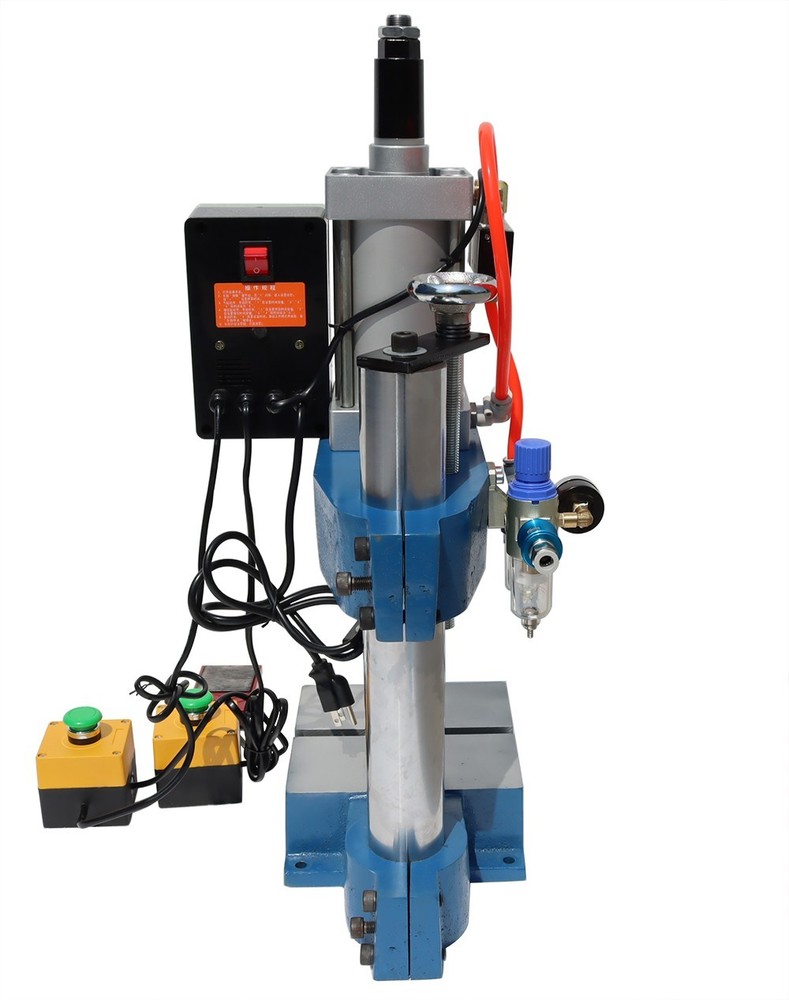 1100lbs Pneumatic Punch Machine Press Machine 2 Buttons Controller Stroke 2-4"