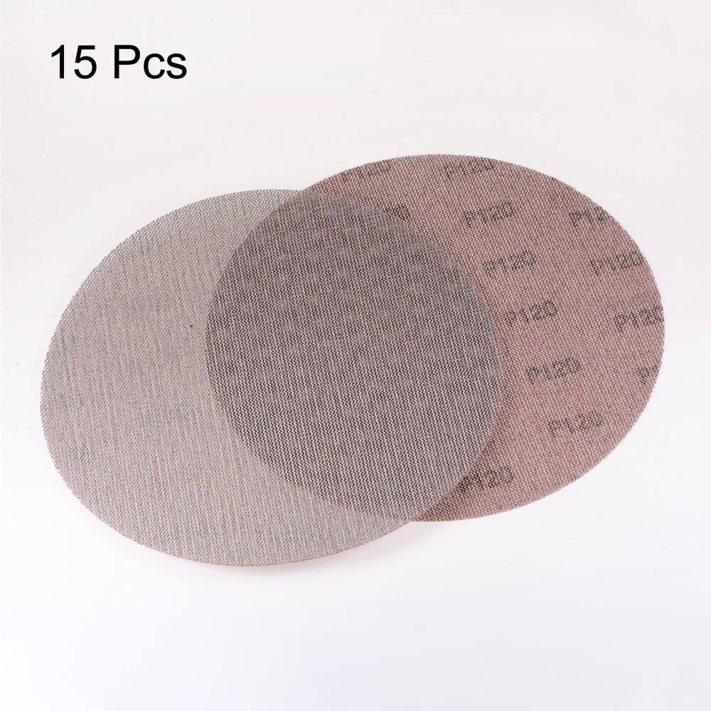15pcs 120 Grits Mesh Sanding Discs 9 Inch Hook and Loop Sanding Net