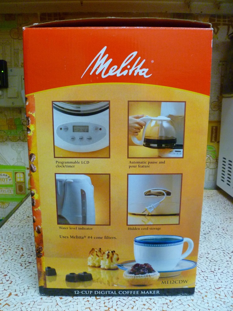 Vintage Melitta 12-Cup Digital Programmable Coffee Maker - ME12CDW