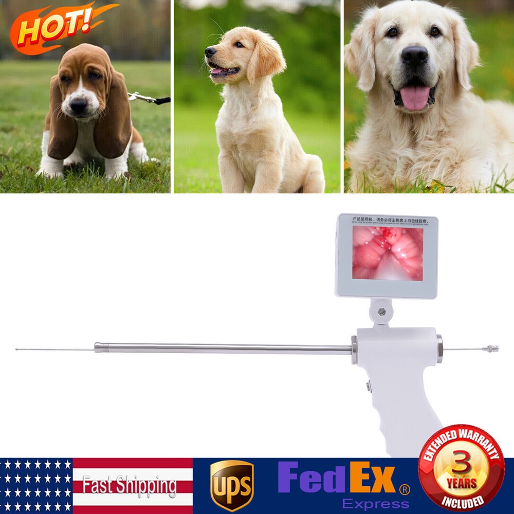 Visual Artificial Insemination AI Gun Breeding Device Dog Endoscope Breeding Kit