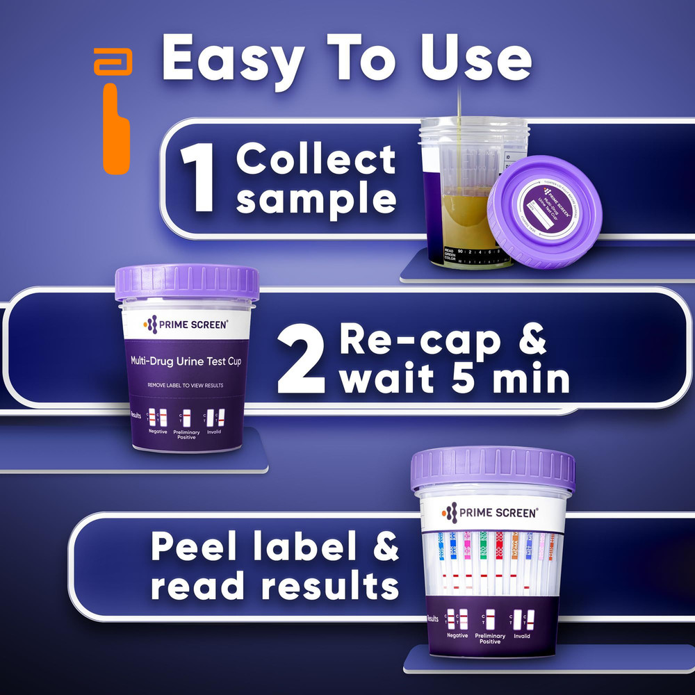 Prime Screen Multi-Drug Test Cup 12 Panel Kit...