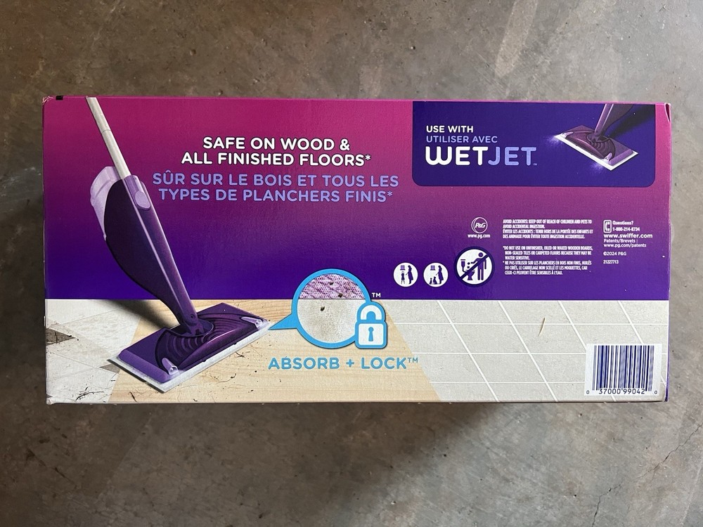 Swiffer WetJet Absorb + Lock Multi-Surface Mop Refill Pads 15 Count