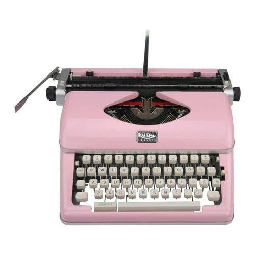 Royal Classic Manual Typewriter Pink