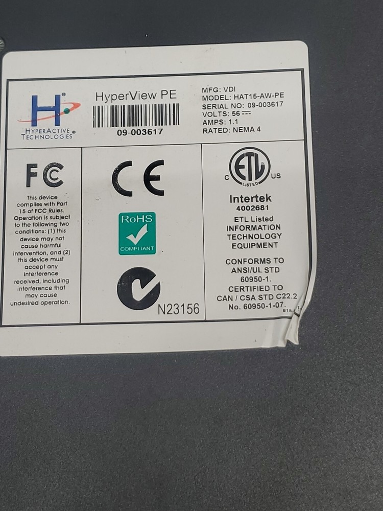 HyperActive OCB Model HAT15-AW-PE Order Confirmation Board , PRE-OWNED .