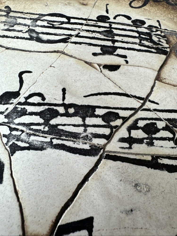 Sid Dickens T-10 Memory Tile Block 1998 "Musical Notation" T10 Retired