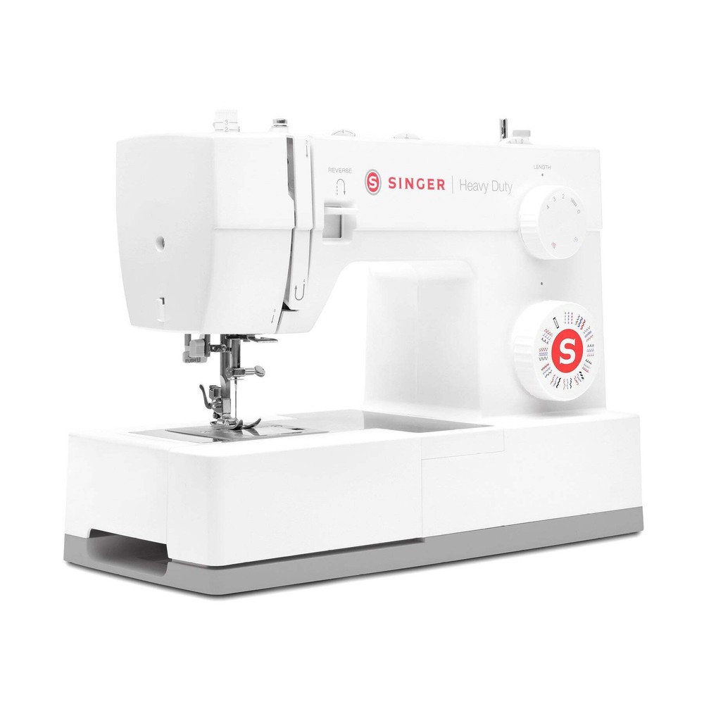 SINGER® Heavy Duty 4452 White Sewing Machine & Hard Case Bundle
