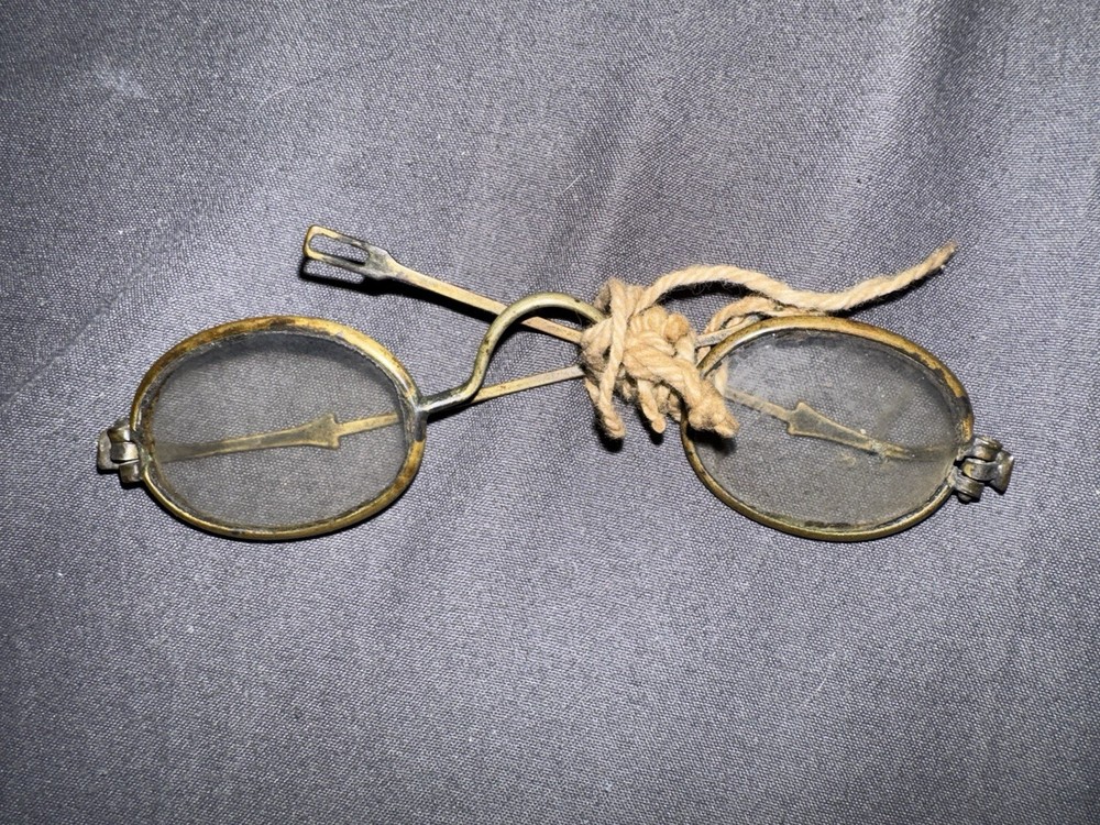 Civil War Era Antique Brass Spectacles
