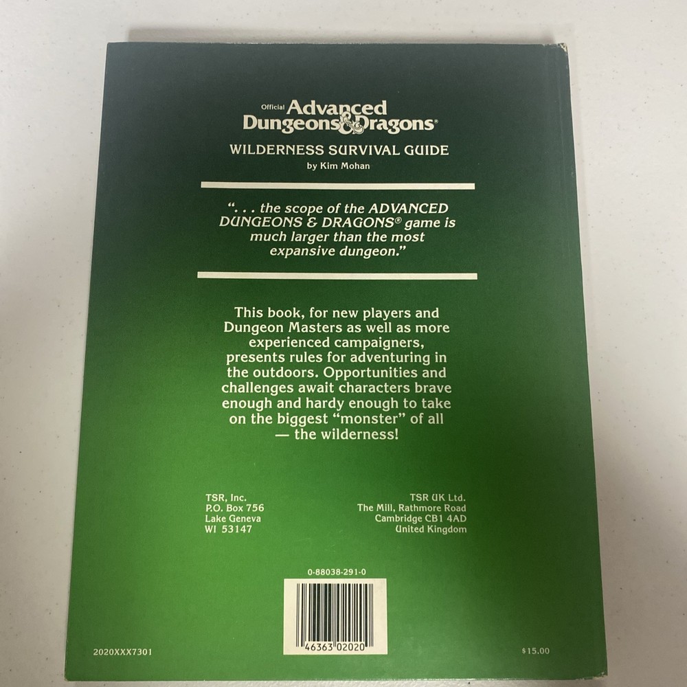 Advanced Dungeons & Dragons - Wilderness Survival Guide
