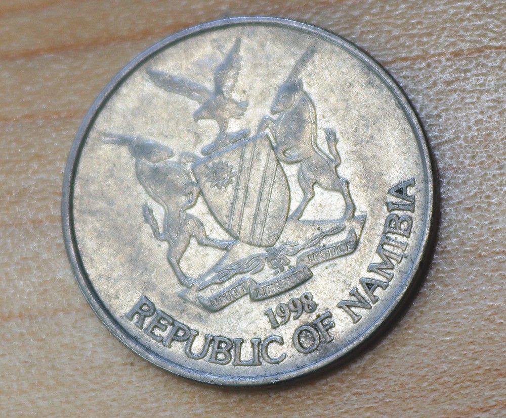 1998 Namibia 10 Cents Camelthorn Tree