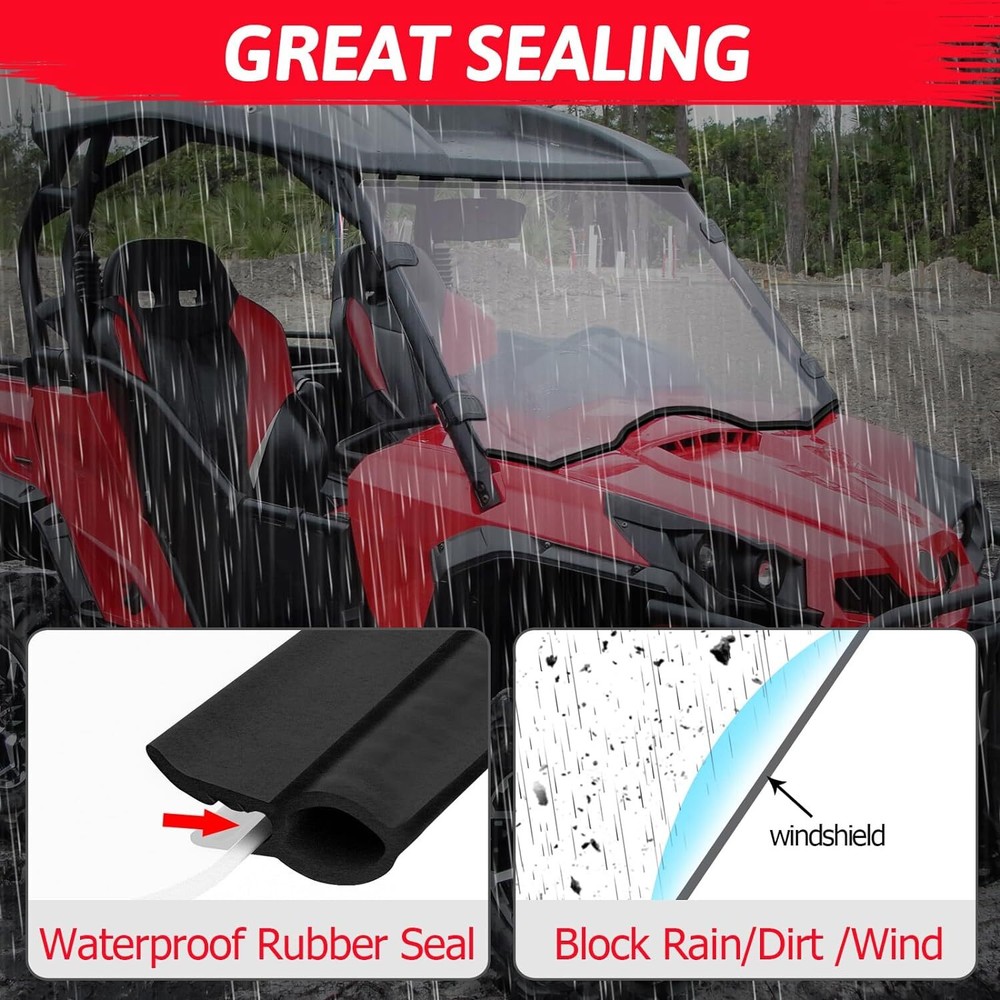 UTV Full Windshield Hard PC Windon For Can Am Commander 1000R/Max 1000R 2011-23