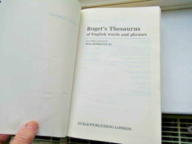 ROGETS THESAURUS HARDBACK BOOK ENGLISH WORDS & PHRASES REFERENCE TEXTBOOK