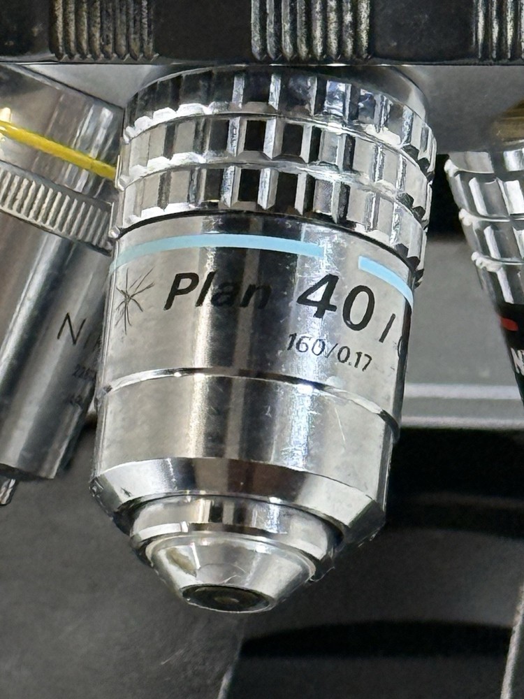 Nikon Labophot Binocular Microscope 10x 40x Objectives - Missing condenser