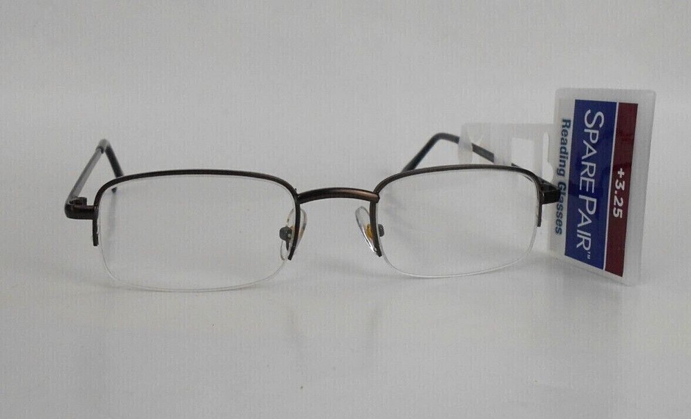 READING GLASSES SPARE PAIR "HARRISON" BROWN