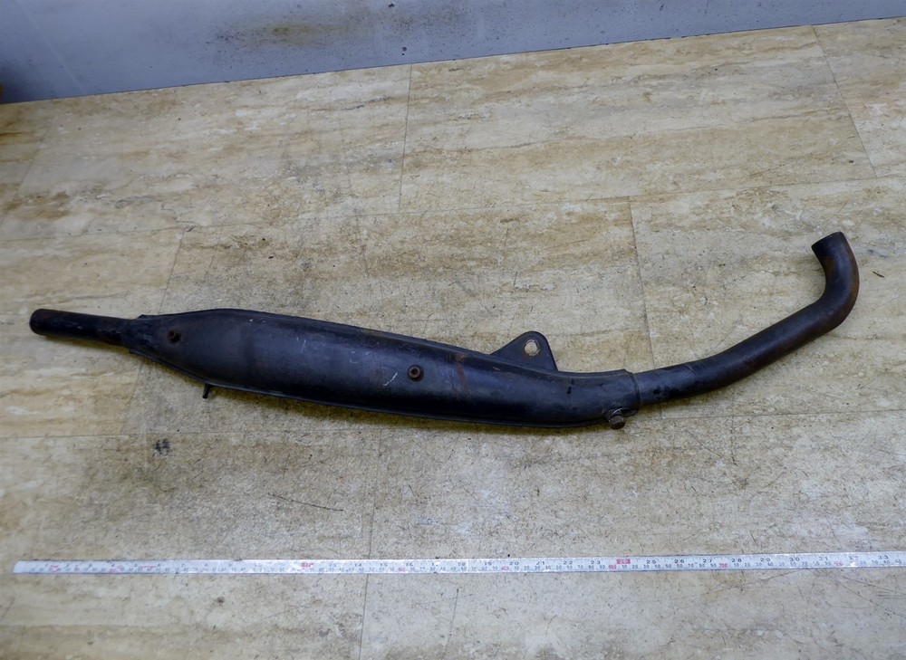 1970 Suzuki TS50 S122. exhaust muffler tail pipe