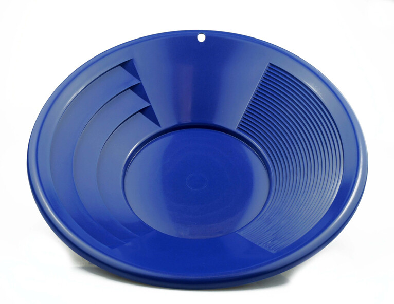 JP12 Blue 1/2" Large Gold Classifier Screen & Gold Pan Panning Kit