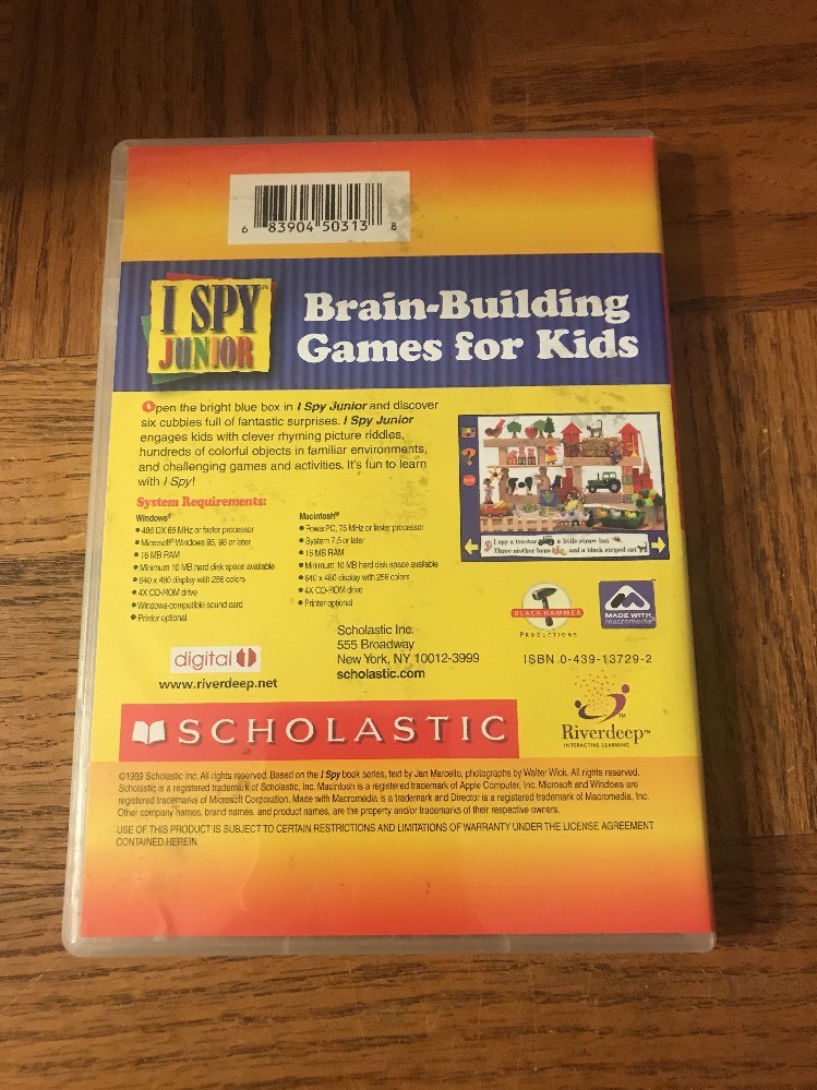 I Spy Junior PC Software